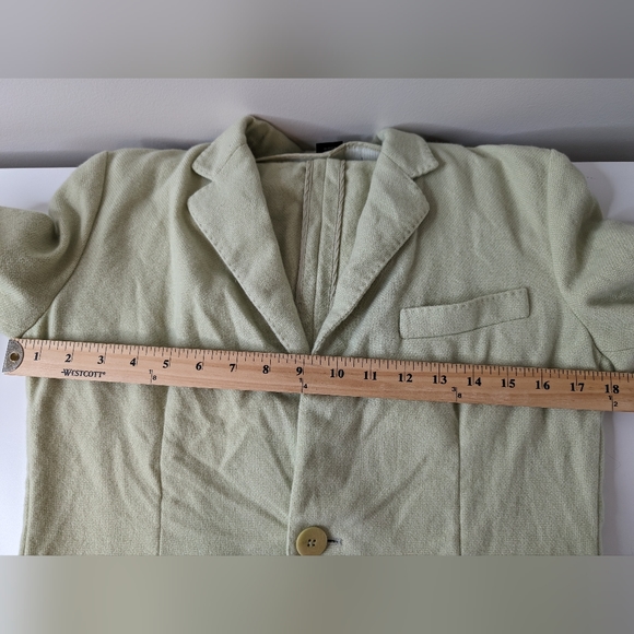 Ralph Lauren Black Label Vintage Cashmere Blazer in Melon Green | Size 6 - Picture 7 of 8
